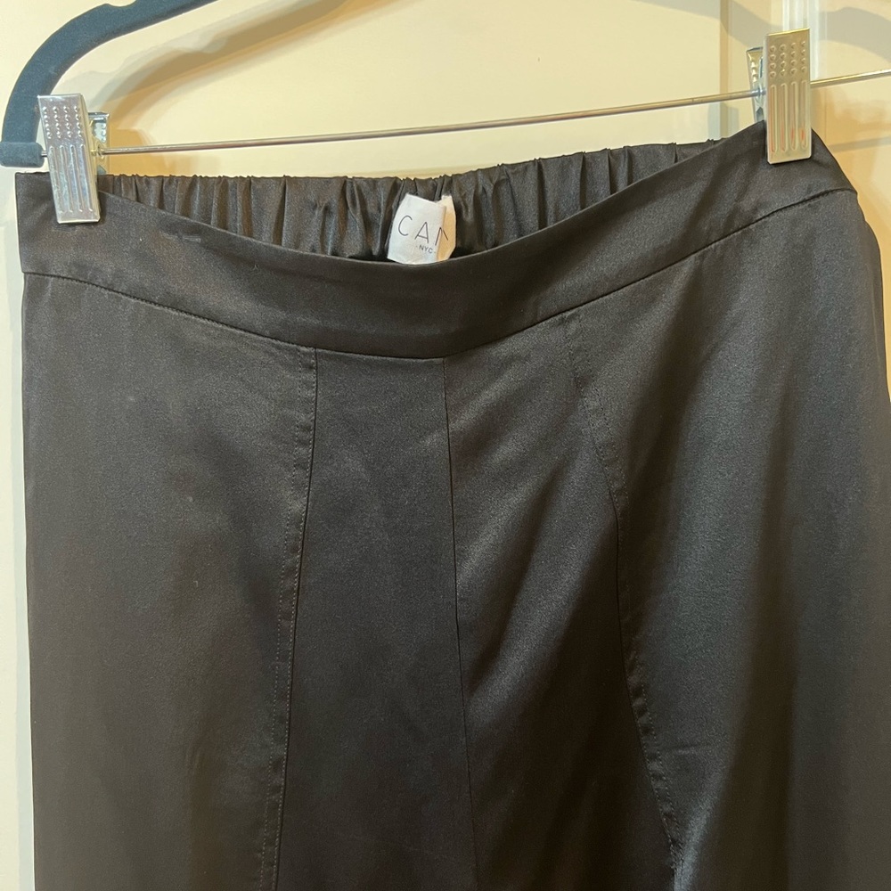 NWT Cami NYC black silk fringe pants size small 2/4 - Picture 4 of 15
